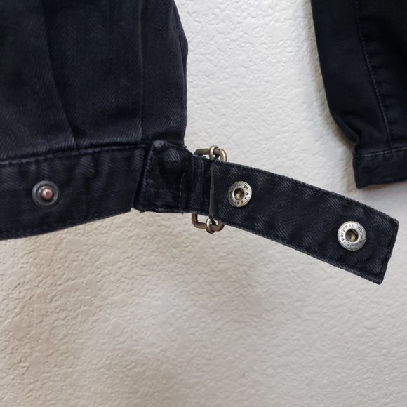 Vintage Nikita Denim Black/Charcoal Reality Buckle Denim Relaxed Jeans 27x34 - Picture 8 of 15